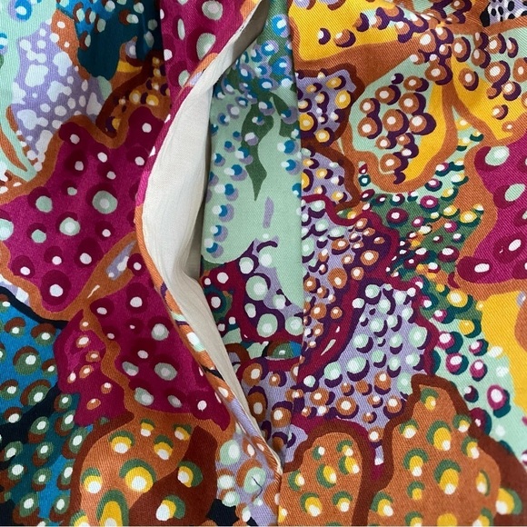 Women’s Floral Scalloped Collar Ballon Sleeve Mini Dress Kika Vargas Size S - Picture 6 of 6